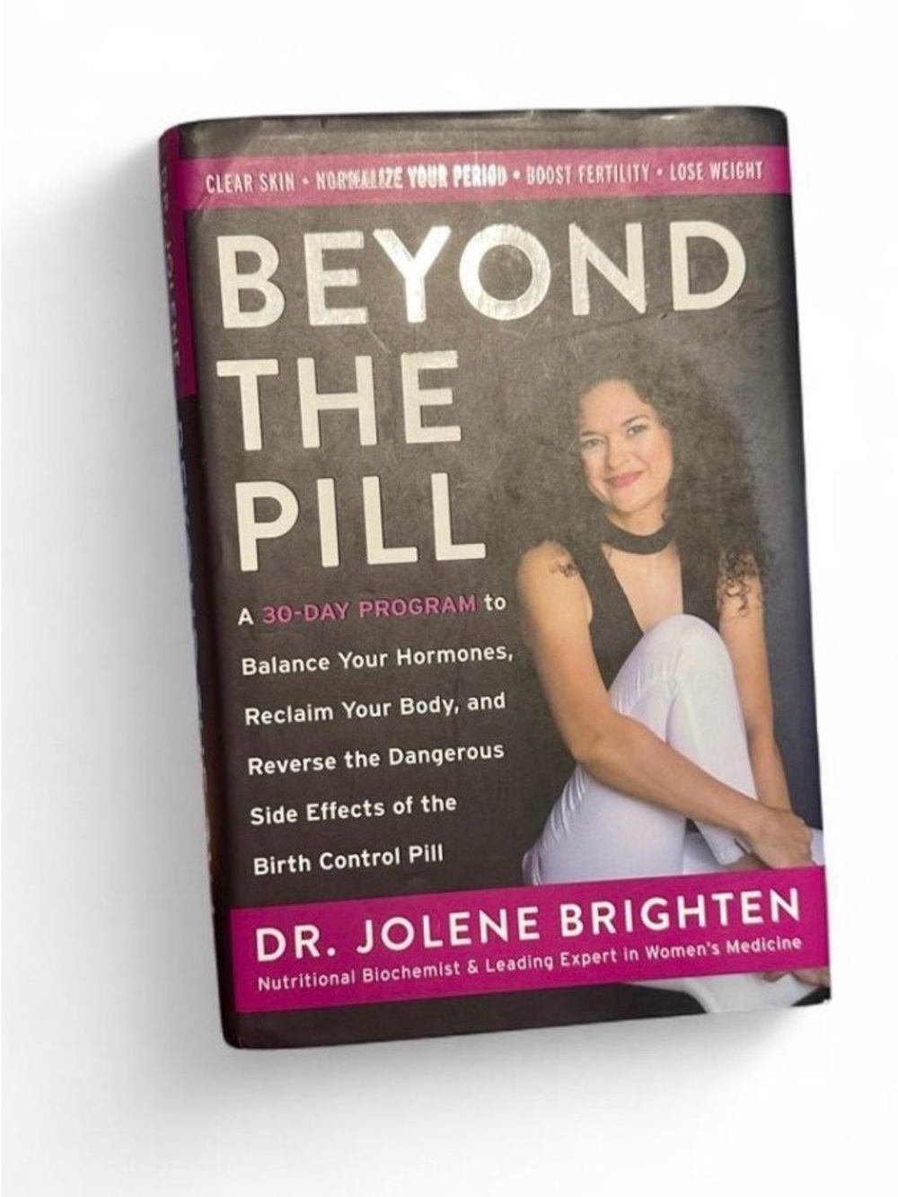 Beyond the Pill by Dr. Jolene Brighten - Black & Magenta Cover